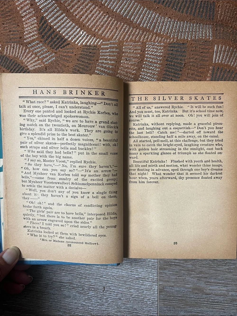Hans Brinker by Mary Mapes Dodge - Blue Hardcover Book